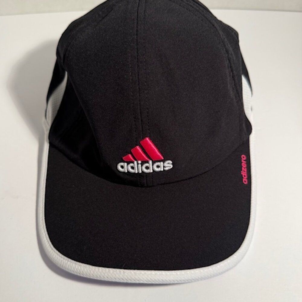 Adidas Adizero Clima-cool Hat Black, White & Pink w/ Adjustable Back